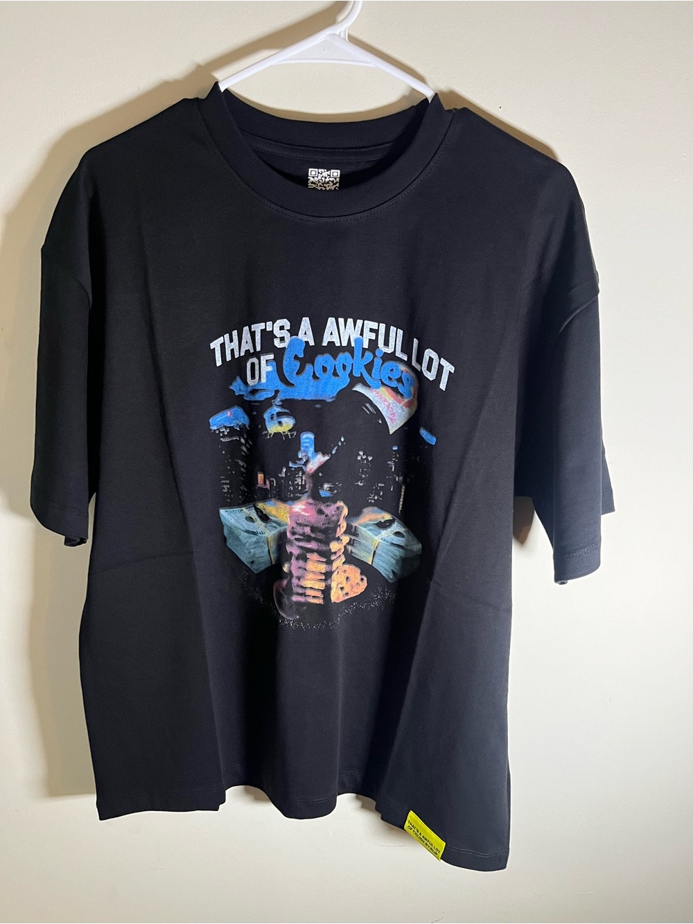 Black Graphic Short-Sleeve Tee - That's A Awful Lot Of Cookies